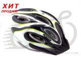 Шлем AUTHOR Skiff 141 черный/белый/зеленый,  58-62 cm